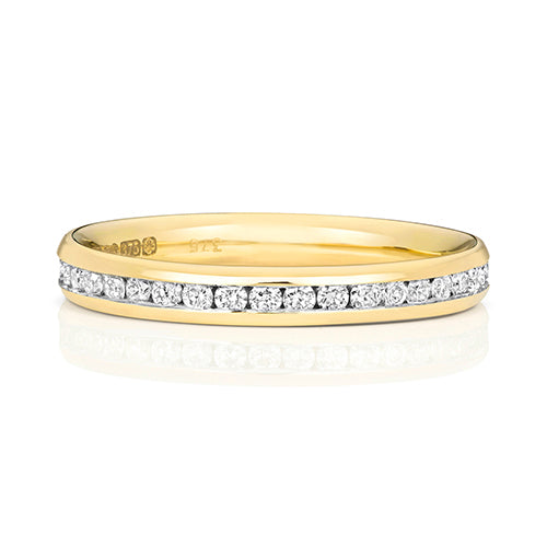 9ct Yellow Gold Diamond Eternity Ring