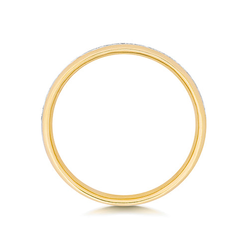 9ct Yellow Gold Diamond Eternity Ring