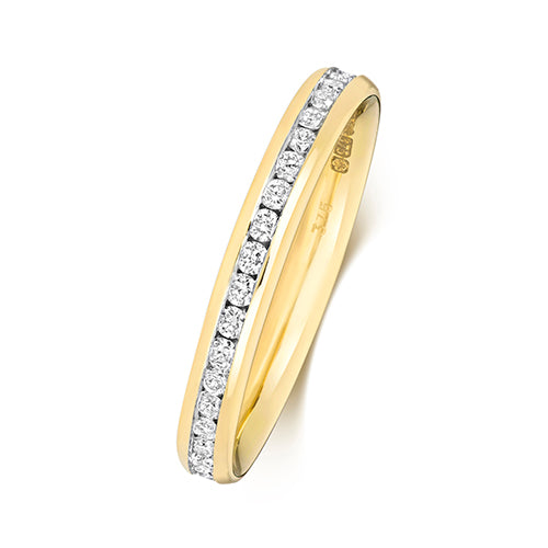 9ct Yellow Gold Diamond Eternity Ring