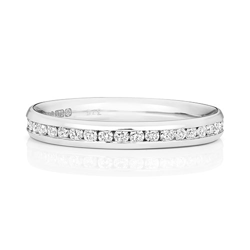 9ct White Gold Diamond Eternity Ring