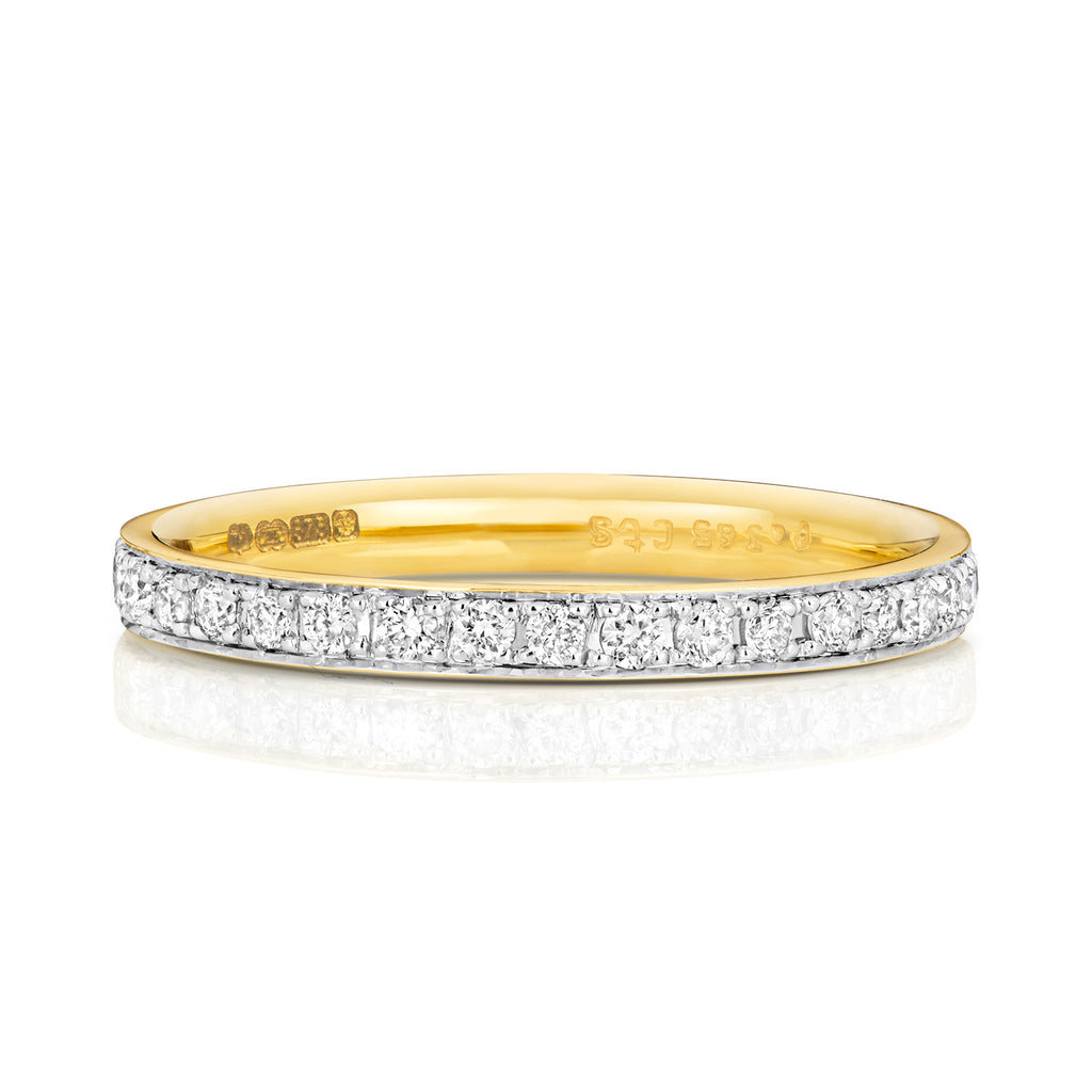 9ct Yellow Gold Diamond Eternity Ring