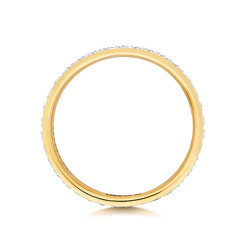 9ct Yellow Gold Diamond Eternity Ring