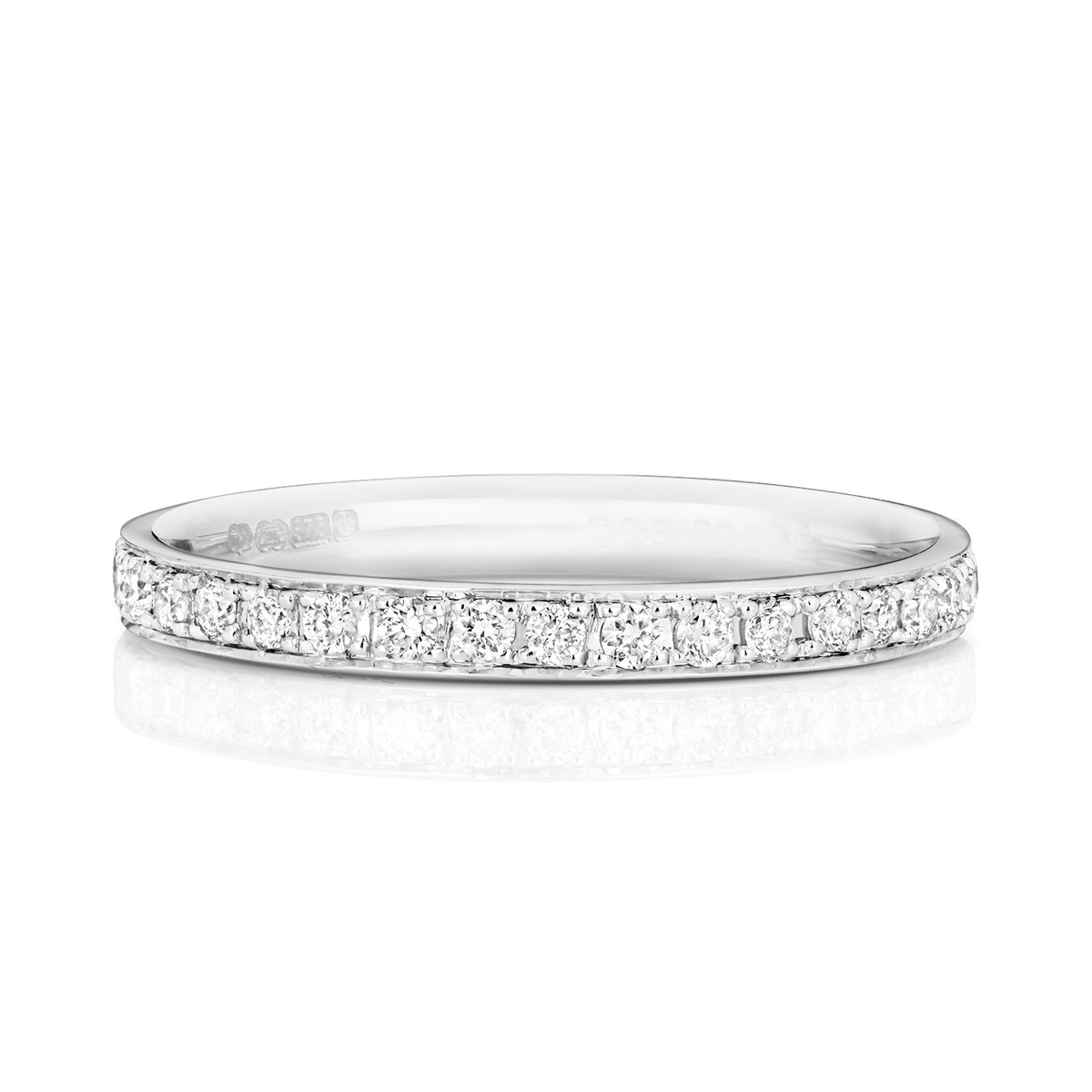 9ct White Gold Diamond Eternity Ring