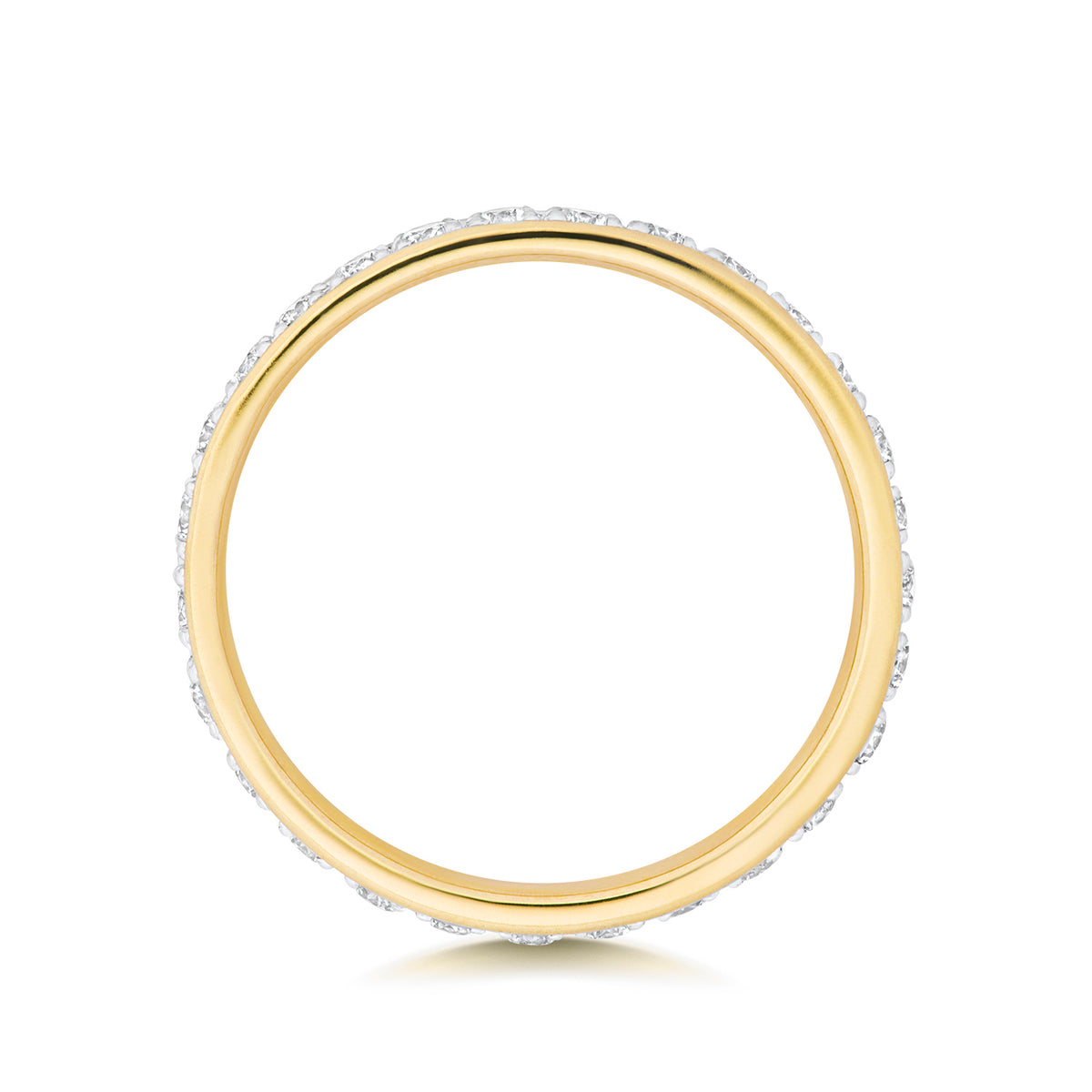 9ct Yellow Gold Diamond Eternity Ring