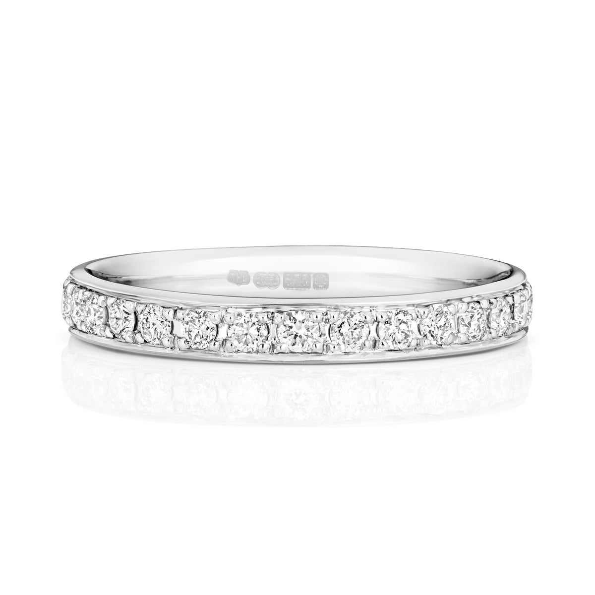 9ct White Gold Diamond Eternity Ring