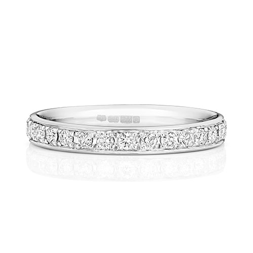9ct White Gold Diamond Eternity Ring