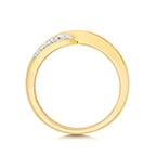 9ct Yellow Gold Diamond Band Ring 0.14 CT