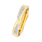 9ct Yellow Gold Diamond Band Ring 0.14 CT