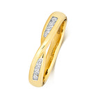 9ct Yellow Gold Diamond Band Ring 0.16 CT