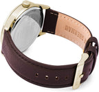 Ben Sherman Mens Watch with Silver Dial and Brown Leather Strap WB025TG