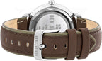 Ben Sherman Mens Watch with White Dial and Brown Leather Strap WB038T