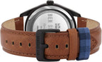 Ben Sherman Mens Watch with Black Dial and Tan Leather Strap WB040TB