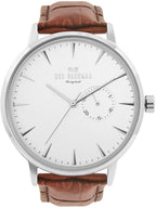 Ben Sherman Mens Portobello Watch with White Dial and Brown Leather Strap WB055T