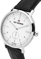 Ben Sherman Men's Watch with White Dial and Black Leather Strap WBS102WB
