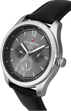 Ben Sherman Mens Watch with Grey Dial and Black Leather Strap WBS112B