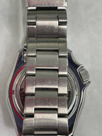 Gwyliad Strap Arian Deial Glas Awtomatig i Ddynion Seiko 5 SRPD51K1 **Wedi'i Adnewyddu**