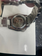 Gwylio Strap Arian Deial Glas Awtomatig i Ddynion Seiko 5 SRPD51K1 **Wedi'i Adnewyddu**