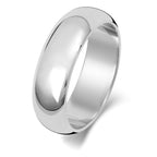 Band Priodas Siâp D 6mm Platinwm