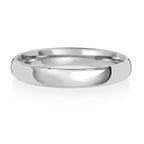 Platinum 3mm Court Wedding Band