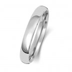 Platinum 3mm Court Wedding Band