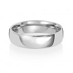 Band Priodas Llys Platinwm 5mm