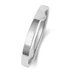 Platinum 2mm Flat Court Wedding Band