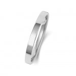 Platinum 2mm Flat Court Wedding Band