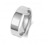 Platinum 6mm Flat Court Wedding Band
