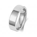 Platinum 6mm Flat Court Wedding Band