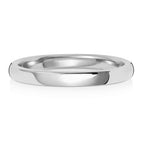 Platinum 2mm Soft Court Wedding Band