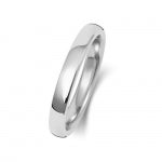 Band Priodas Llys Meddal Platinwm 2.5mm