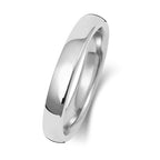 Platinum 3mm Soft Court Wedding Band