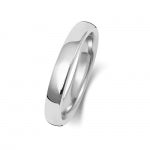 Platinum 3mm Soft Court Wedding Band