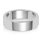 Platinum 6mm Flat Wedding Band