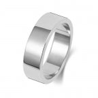 Platinum 6mm Flat Wedding Band
