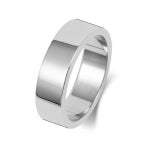 Platinum 6mm Flat Wedding Band