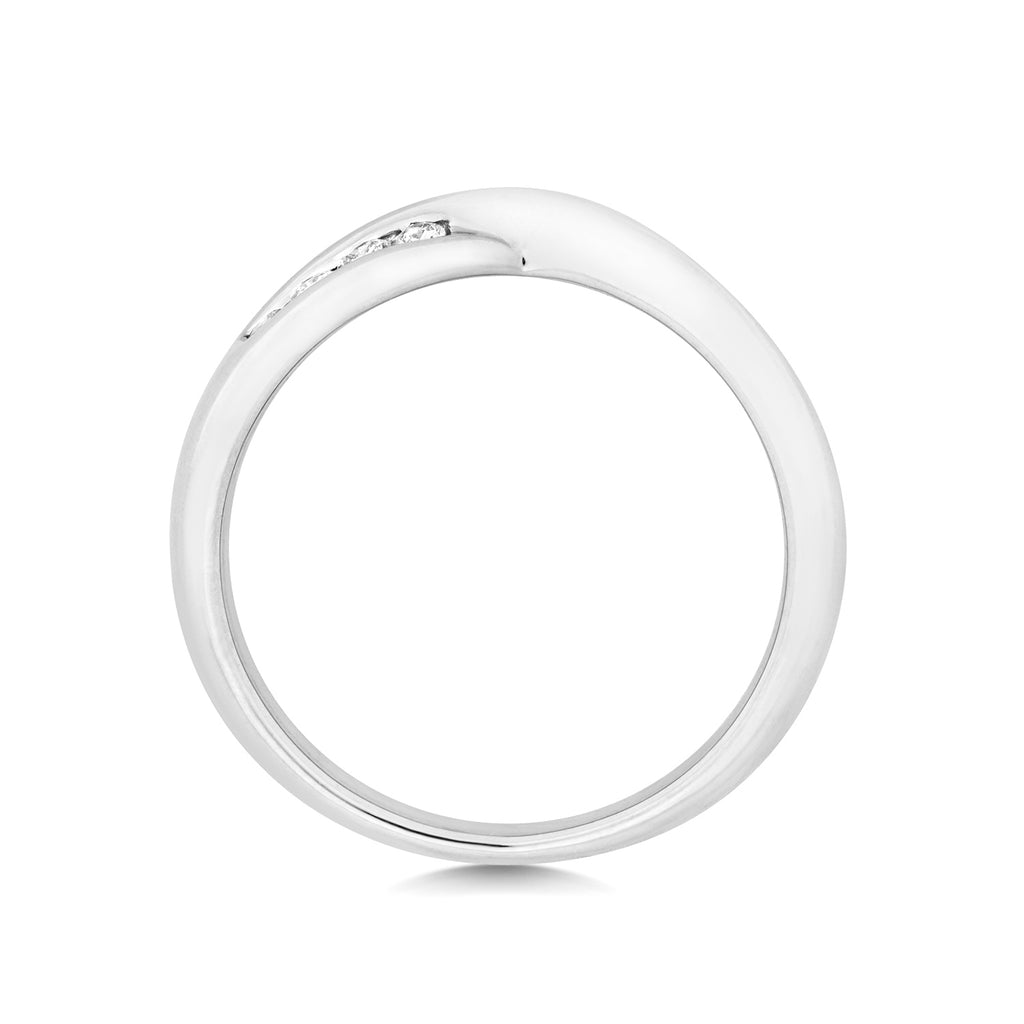 Platinum Diamond Band Ring Size  0.16CT