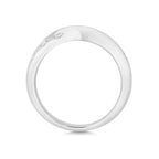 Platinum Diamond Band Ring Size  0.13CT