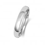 18ct White Gold 3mm Court Wedding Band
