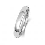 18ct White Gold 3mm Court Wedding Band