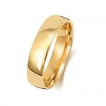 18ct Yellow Gold 5mm Court Wedding Band