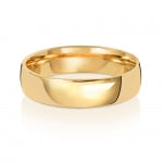 18ct Yellow Gold 5mm Court Wedding Band