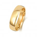 18ct Yellow Gold 5mm Court Wedding Band