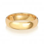 18ct Yellow Gold 5mm Court Wedding Band