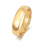 18ct Yellow Gold 5mm Court Wedding Band