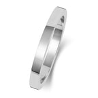 18ct White Gold 2mm Flat Wedding Band