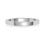 18ct White Gold 2mm Flat Wedding Band