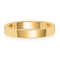 18ct Yellow Gold 3mm Flat Wedding Band