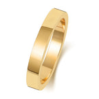 18ct Yellow Gold 3mm Flat Wedding Band