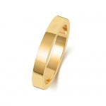 18ct Yellow Gold 3mm Flat Wedding Band